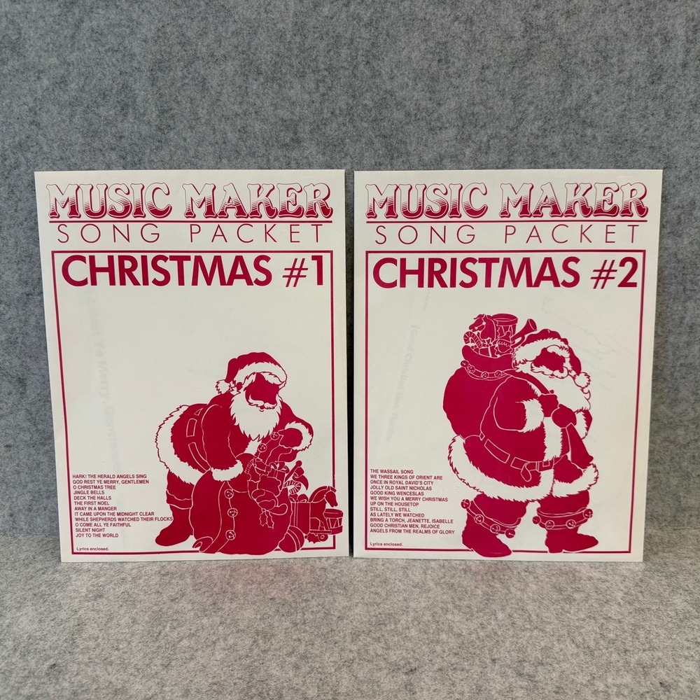 Music Maker Song Packets Christmas #1 and #2, for Lap Harps